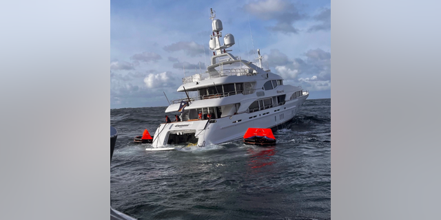 The US Coast Guard is assisting a yacht that is disabled in Washington state with seven people on board, with water entering the stern.