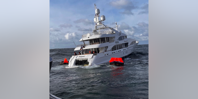 The U.S. Coast Guard is assisting a yacht that is disabled in Washington State with seven people on board, with water entering the stern.