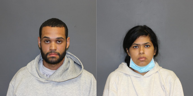 Mugshot of Jamie L. Avery (left), Jr., 28, and Lisbeth Collado (right), 25.