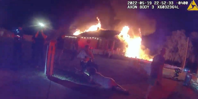 Sheriff's deputies in Seffner, Florida rescued a child from a burning house on Thursday night.