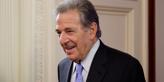 Paul Pelosi, husband of Speaker of the House Nancy Pelosi, arrives for a reception at the White House on May 16, 2022.