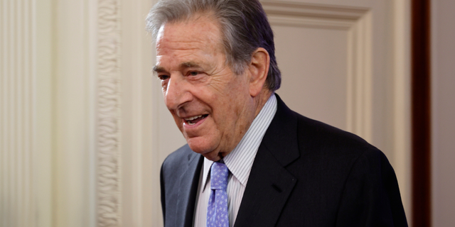 Paul Pelosi, husband of House Speaker Nancy Pelosi, arrives for a reception at the White House on May 16, 2022.