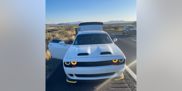 Arizona troopers found over 37 pounds of suspected fentanyl pills in a unicorn backpack during a traffic stop on Wednesday.
