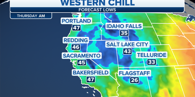Western forecast lows