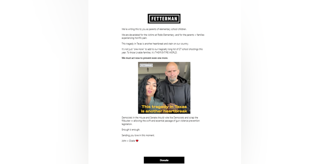 John Fetterman's campaign used the Texas school shooting to boost its fundraising.