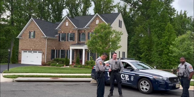 Police stationed near the home of Justice Amy Coney Barrett