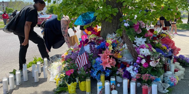 Mourners have erected multiple memorials around the area of the Tops supermarket, where 10 people were killed and there others were wounded during a mass shooting on May 14.