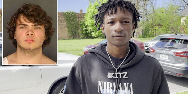 Michael Cole lives just blocks away from the Tops Friendly Market targeted in what the FBI calls a "racially motivated" hate crime attack. He said his aunt and cousin were inside during the massacre. Inset: Suspected killer Payton Gendron, who authorities said streamed the attack over Twitch and posted a hate-filled screed online.