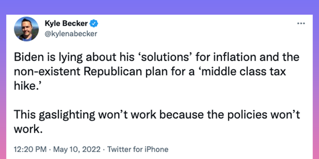 Writer Kyle Becker accuses Biden's speech on the economy of "gaslighting" Americans.