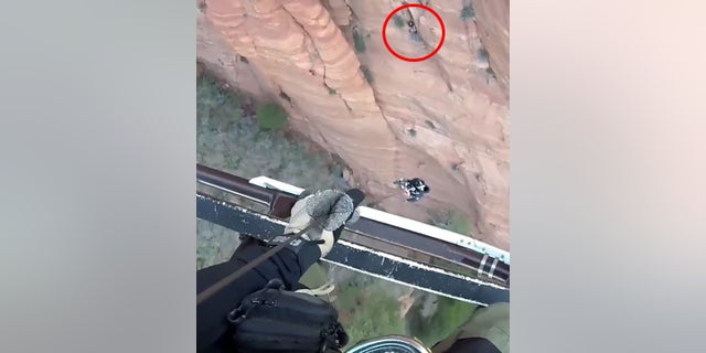 Rescuers said the solo climber spent the night stranded on the steep cliff face in Kolob Canyon at Zion National Park.