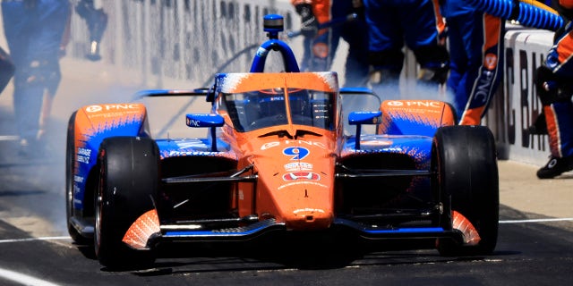Dixon was caught speeding in pit road and given a pass-through penalty.