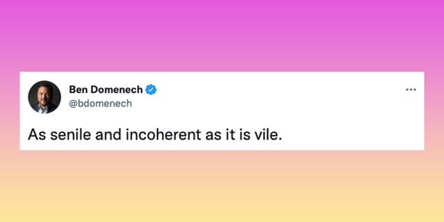 Ben Domenech slams Biden's defense of abortion.