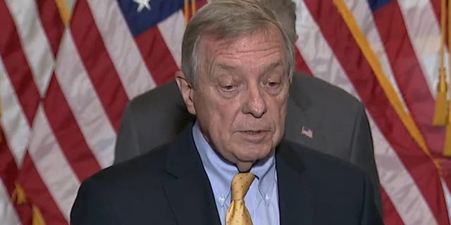 Sen. Dick Durbin at a press conference