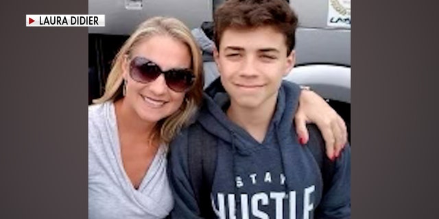 Laura Didier with her son Zach.