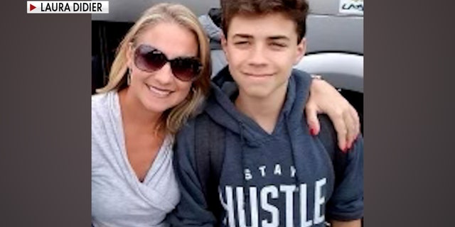 Laura Didier with her son Zach.