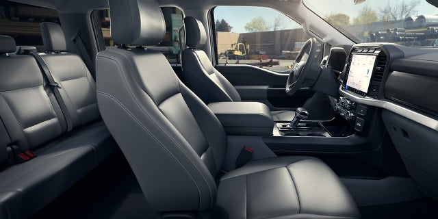 2022 Ford F-150 Lightning Pro features a commercial-grade vinyl interior.