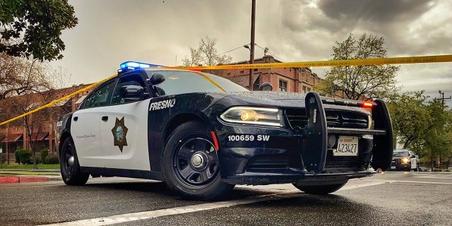 A Fresno Police Department vehicle (Fresno Police Department).