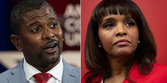 Left: Jack Brewer. Right: Kathy Barnette