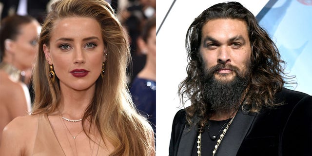 A photo combination of Amber Heard and Jason Momoa. An executive testified that there was a "lack of chemistry" between them, and the part of Mera was almost recast in "Aquaman 2."