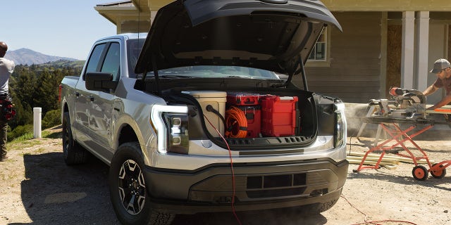 The Mega Power Frunk is standard on all F-150 Lightnings.