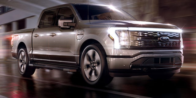 2022 Ford F-150 Lightning Platinum is the top of the line trim.