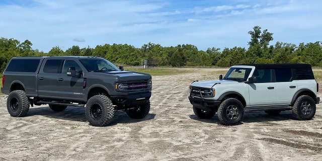 The MegaBronc is based on the Ford F-250 pickup.