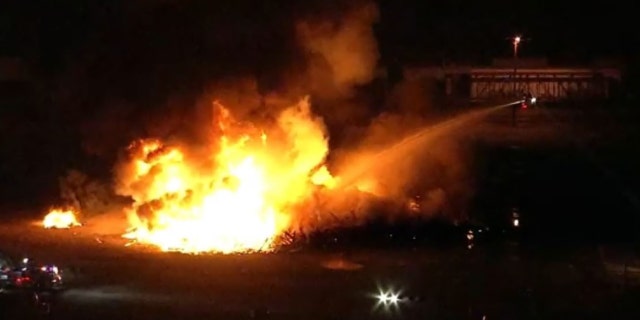 Multiple agencies responded to the 2-alarm fire.