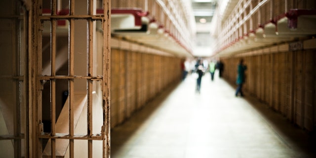 FILE - A prison hallway.