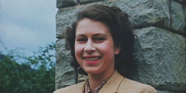 A photo taken from the video "Elizabeth: The Unseen Queen" Princess Elizabeth, 20, on a tour of South Africa in 1947.  A new documentary will release unseen footage of Queen Elizabeth II. 