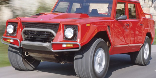 The Lamborghini LM002 is powered by a V12 shared with the Countach.