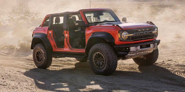 The Ford Bronco Raptor's doors and roof can be removed, further compromising its aerodynamics and fuel efficiency.