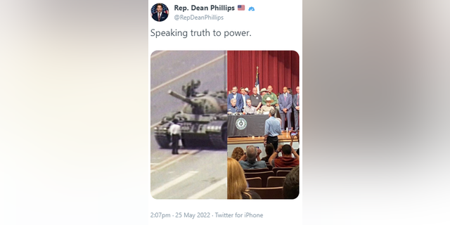 Rep Dean Phillips' since deleted his tweet.