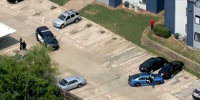 A repo man in his 50s was shot while trying to repossess a car at an apartment complex in Arlington on Monday afternoon.