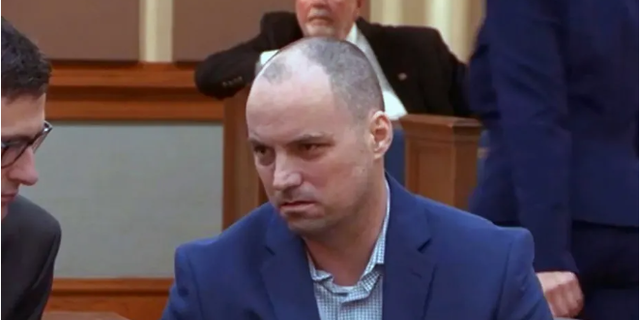 Ryan Duke is seen during a pre-trial hearing on March 9, 2022.