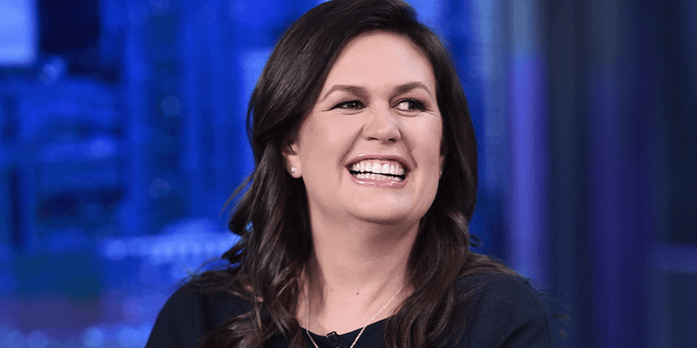 Sarah Huckabee Sanders visits "The Story with Martha MacCallum" on September 17, 2019 in New York City. 