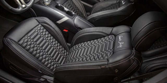 The GT500SE is trimmed in unique upholstery.