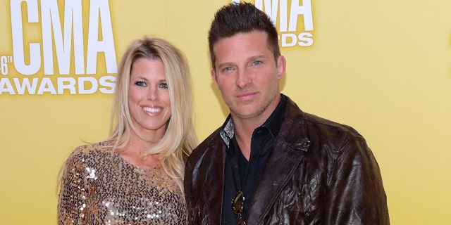 Sheree Gustin and Steve Burton attend the 46th annual CMA Awards at the Bridgestone Arena on Nov. 1, 2012, in Nashville, Tennessee.