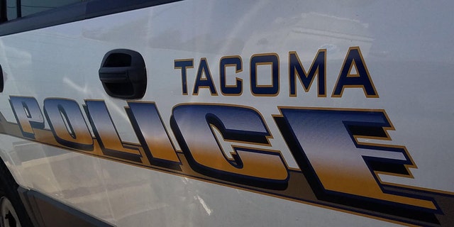 Tacoma police department car door