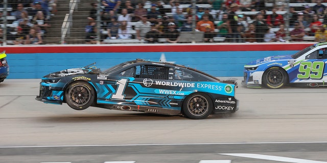 Chastain jumped his car over Kyle Busch's at the NASCAR All-Star Race