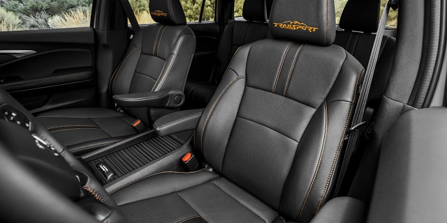 The Passport TrailSport's seats feature the model's logo.