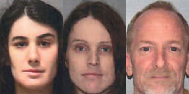 From left to right, defendants Ashley Romero, Marina Volz and Sean Allen. 