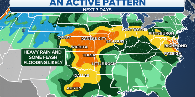 The weather outlook for later this week.