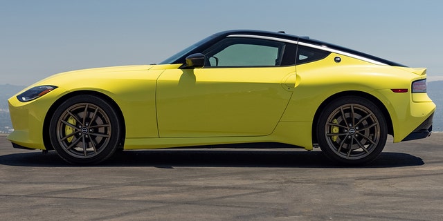 The Nissan Z borrows the shape of its profile from past Z models.