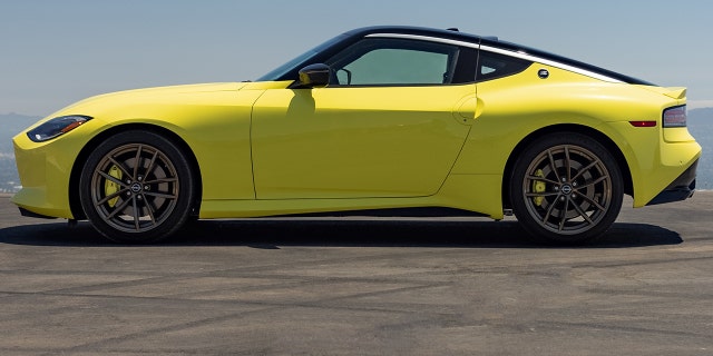 The Nissan Z borrows the shape of its profile from past Z models.