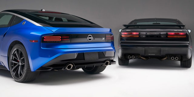 The Z's taillights resemble the ones on the 300ZX.