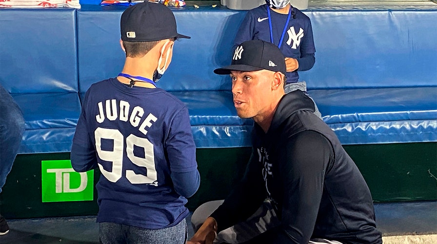 Yankees fan, 9, who was gifted Aaron Judge home run ball in viral moment,  gets to meet his favorite slugger