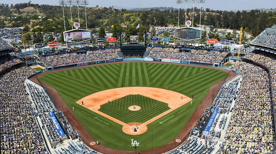 The Right Field Bleachers At Dodger Stadium, It's packed wi…