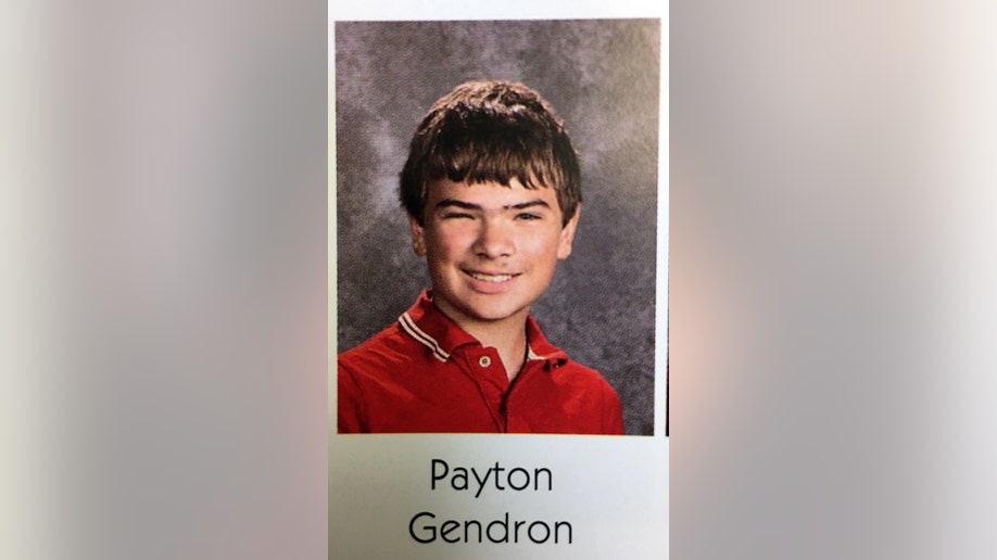 Payton Gendron as young boy