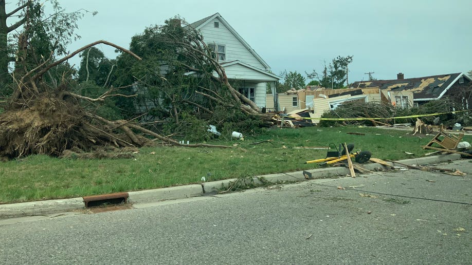 Michigan aftermath Gaylord tornado