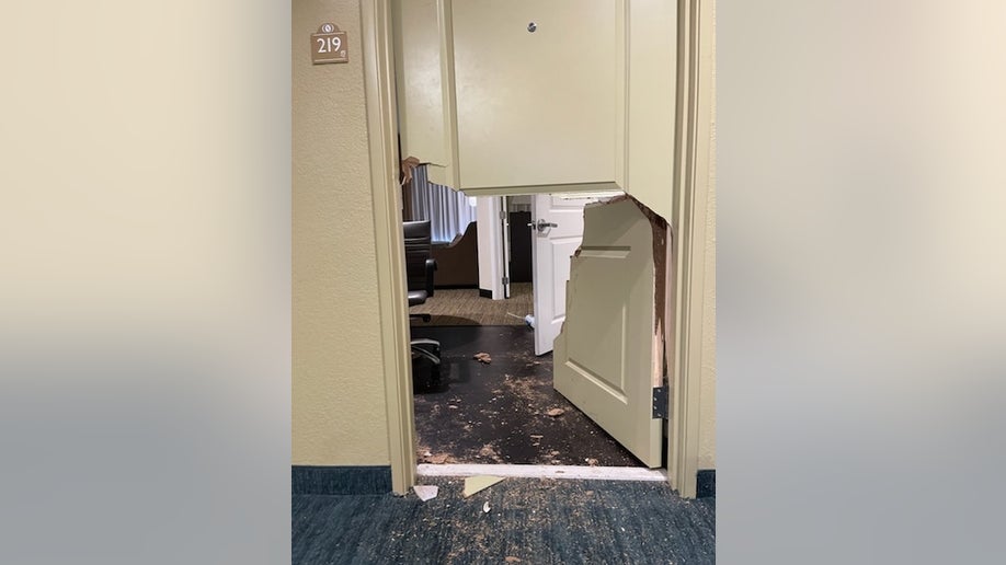 Austin hotel homeless damage